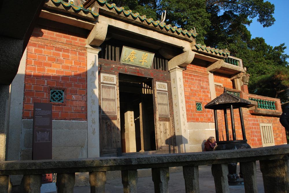 a Chinese temple, photographed